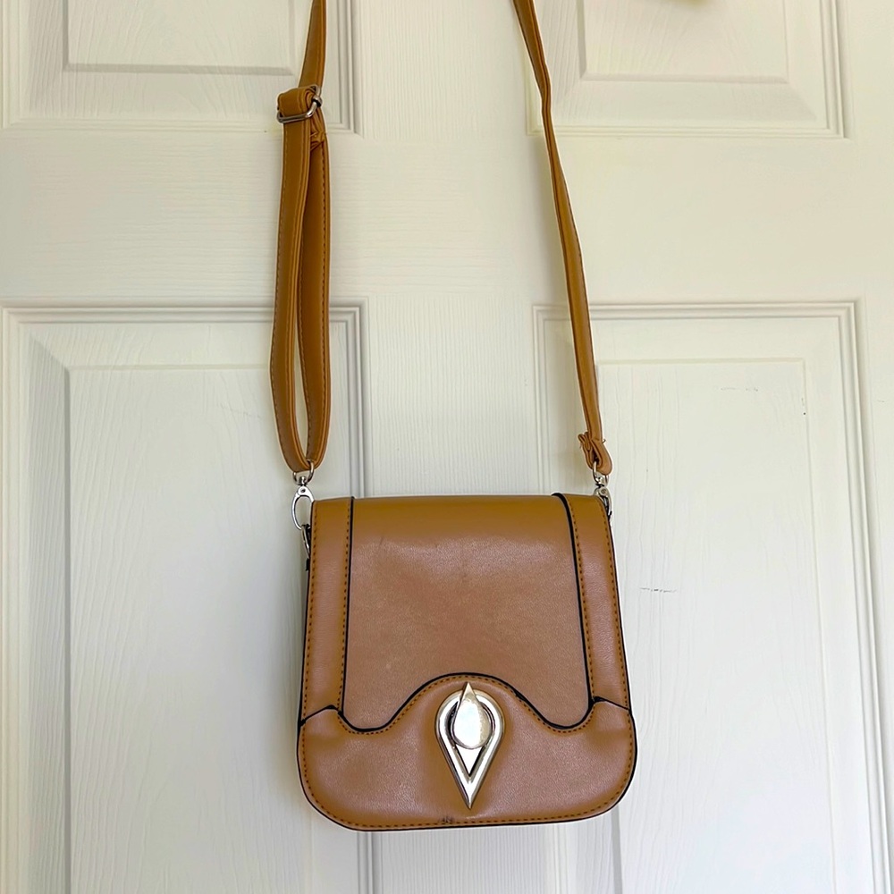 Gold crossbody bag